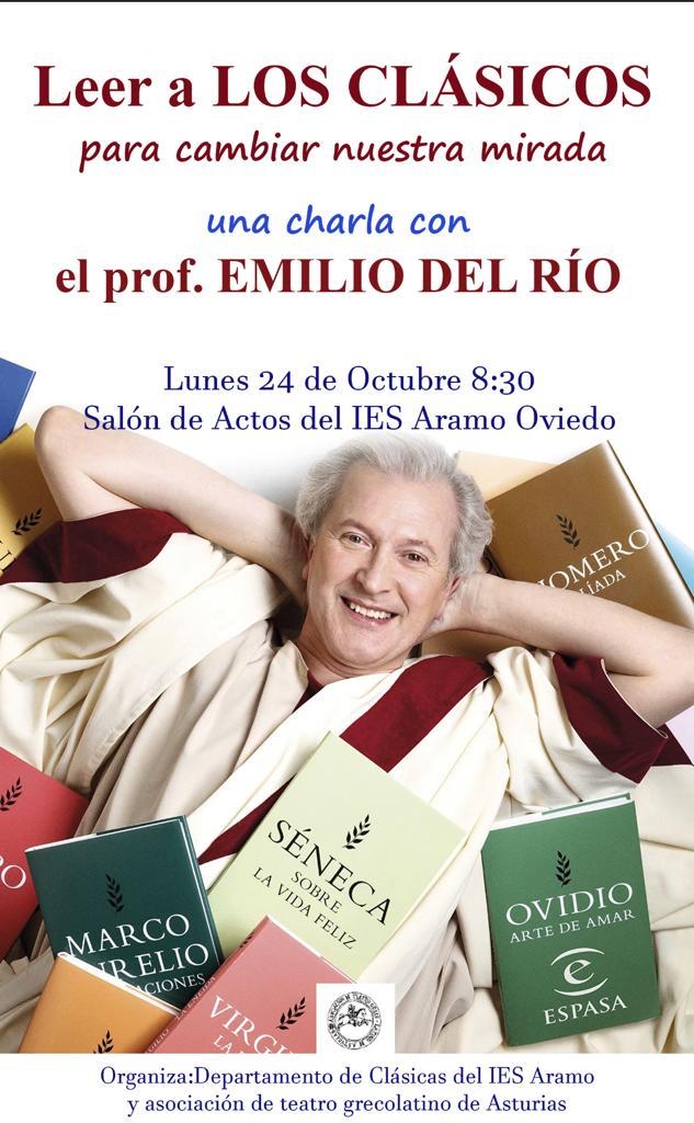 Emilio del Río en el IES Aramo