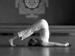 yoga pose halasana, plough pose